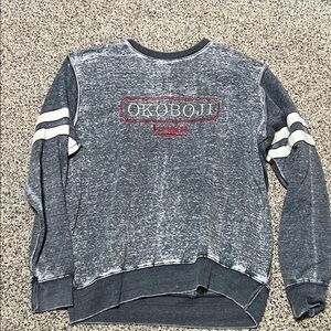 Okoboji Women's Vintage Gray Sweatshirt